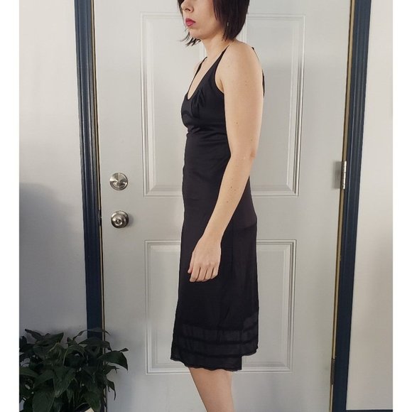 Lorraine Black Nylon Slip - Picture 2 of 4